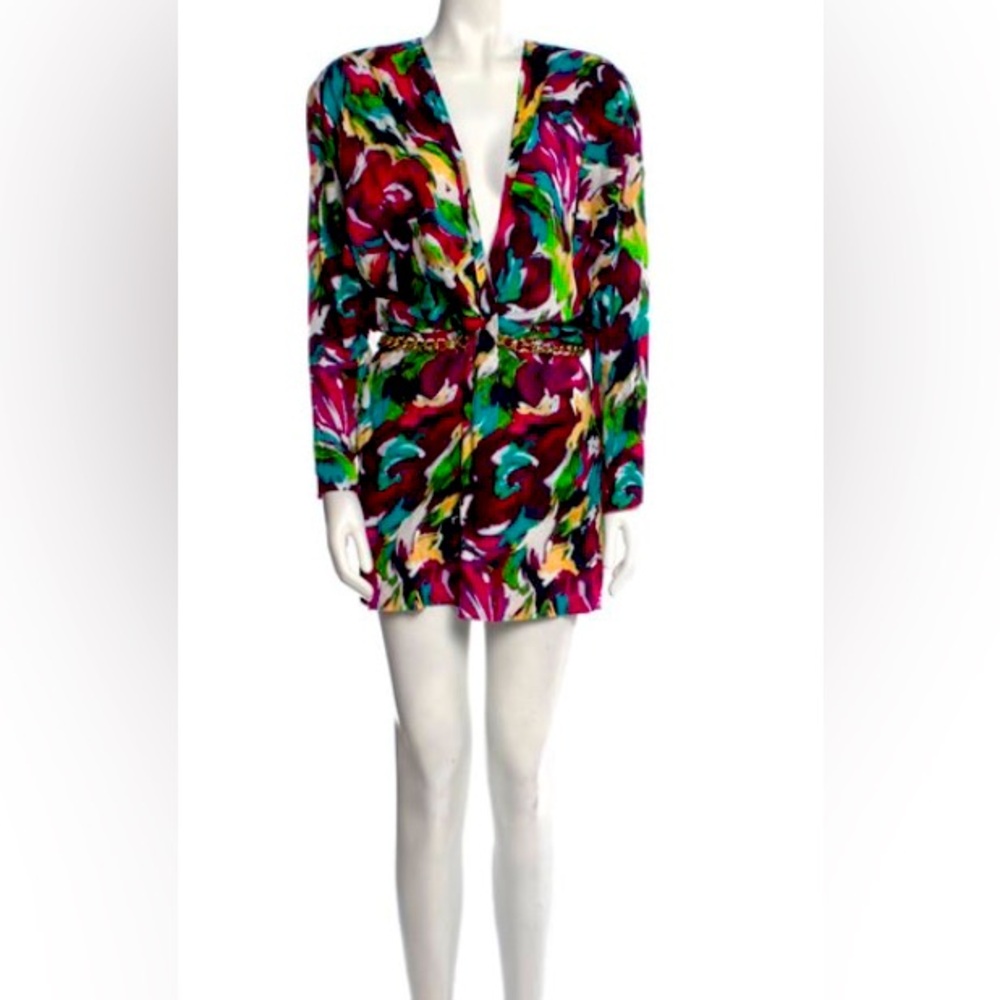 Dundas printed mini dress